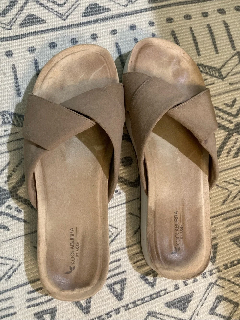 Koolaburra by UGG Carenza Flat Platform Slide Sandal Woman’s size 8